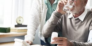 Senior Adult Taking Fluvoxamine